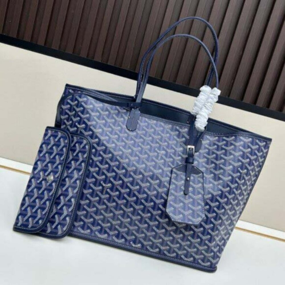 Goyard St Louis Shoulder Tote Bag with Pouch
